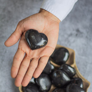 Black Tourmaline Heart