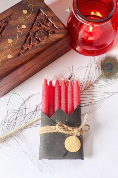Red Candle | Spell Work - Set Of 25 50 100 200