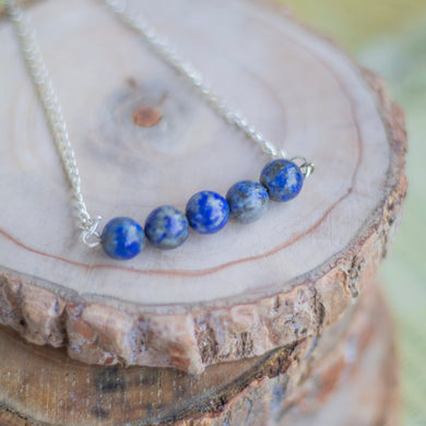 Lapis Lazuli Bead Necklace | Expression & Communication