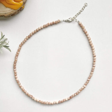 Sunstone mini beads necklace