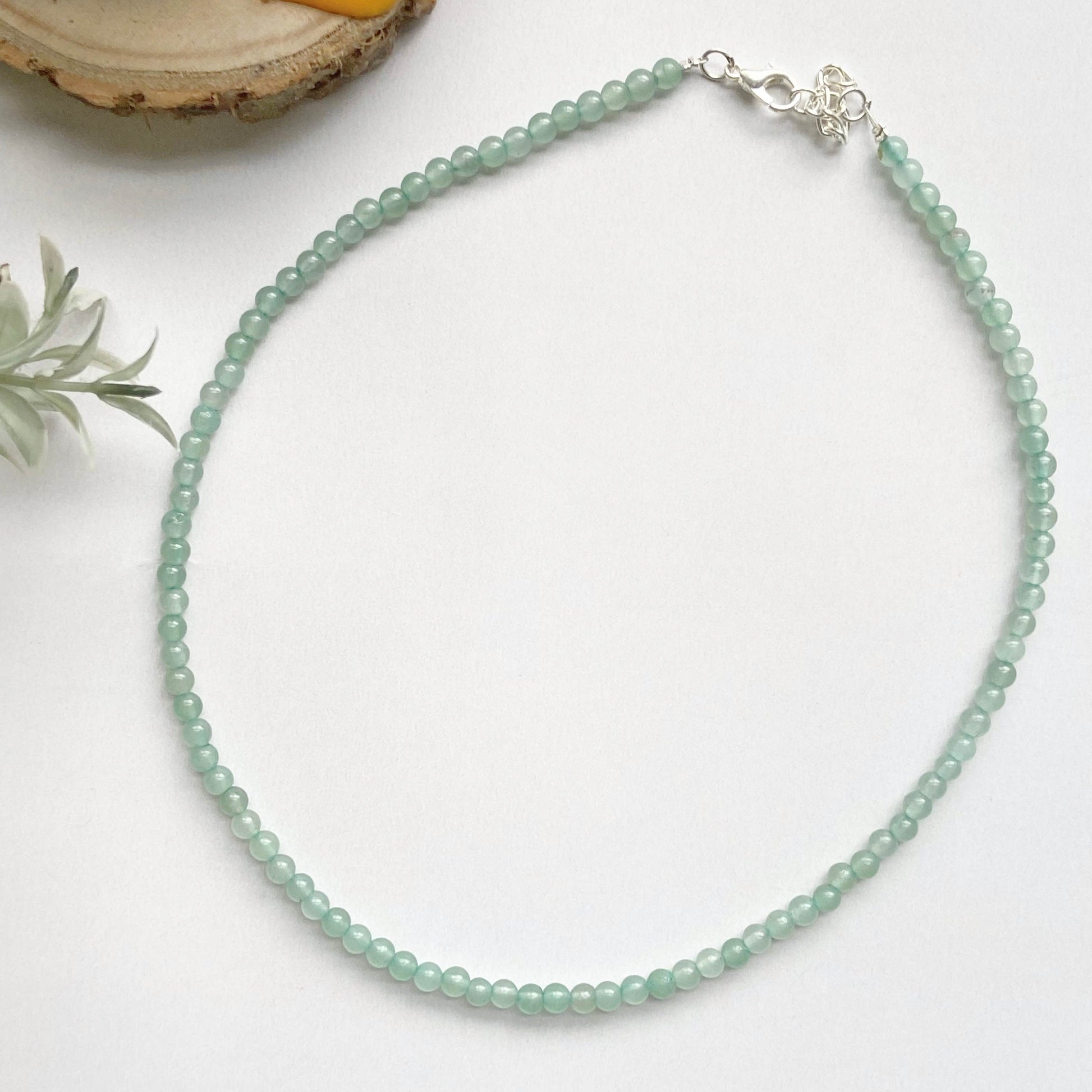 Green Aventurine Mini Beads Necklace Crystal Jewellery