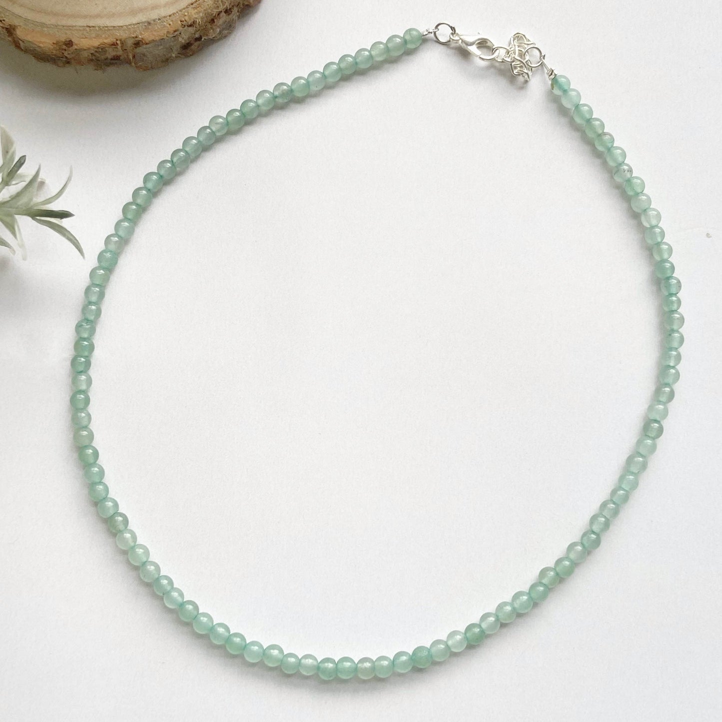 Green Aventurine Mini Beads Necklace Crystal Jewellery