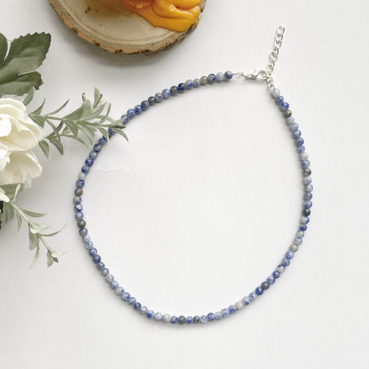 Sodalite Mini Beads Necklace Crystal Jewellery