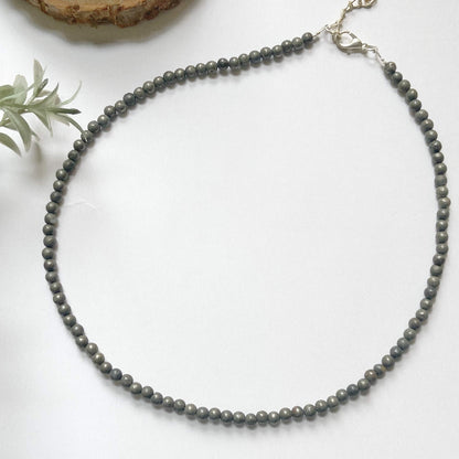 Pyrite Mini Beads Necklace Crystal Jewellery