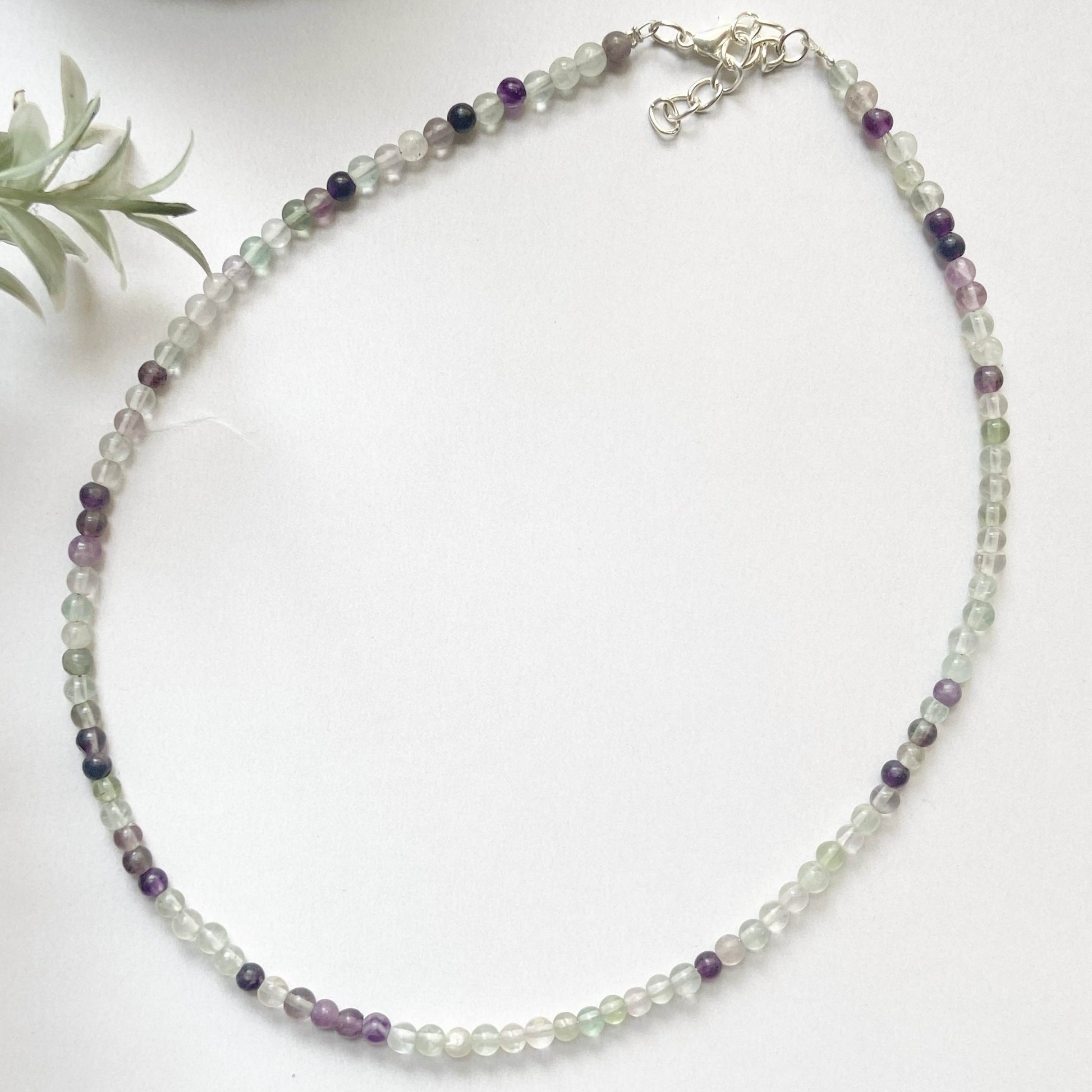 Fluorite Mini Beads Necklace Crystal Jewellery