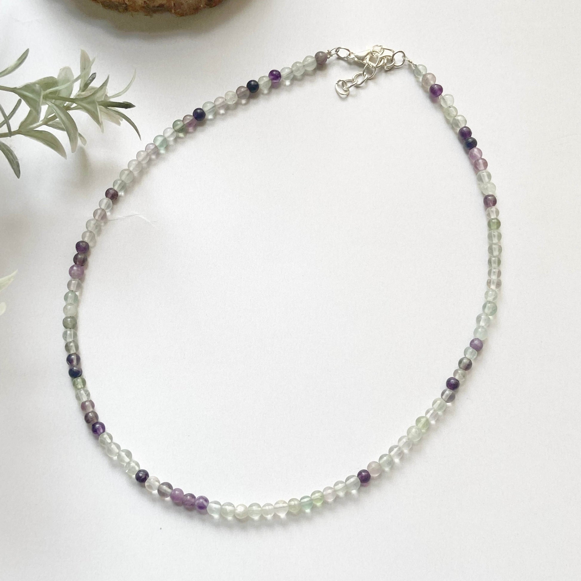 Fluorite Mini Beads Necklace Crystal Jewellery