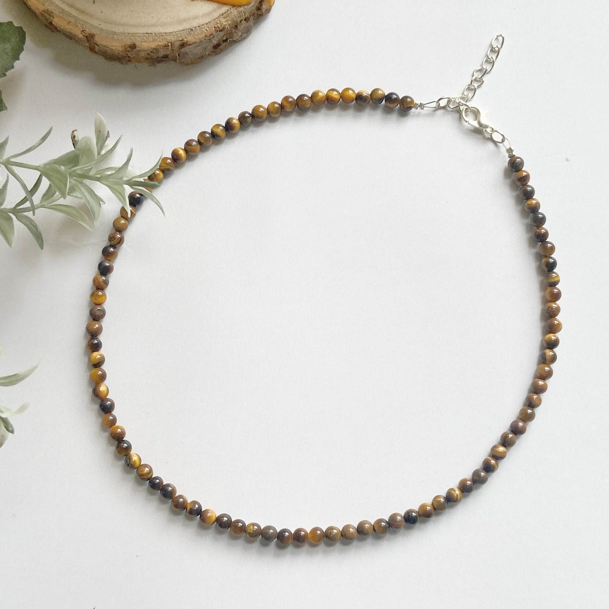 Tigers Eye Mini Beads Necklace Crystal Jewellery