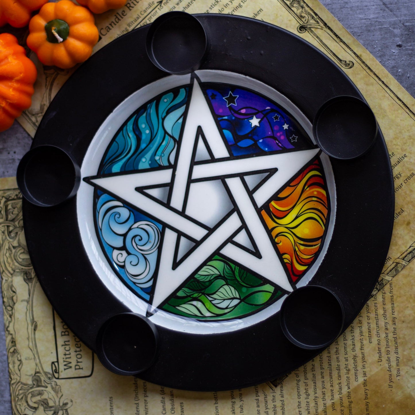 Element Metal Tray With Candle Holder Altarware | Altar