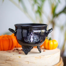 Load image into Gallery viewer, Goddess Gaia Printe Metal Cauldron