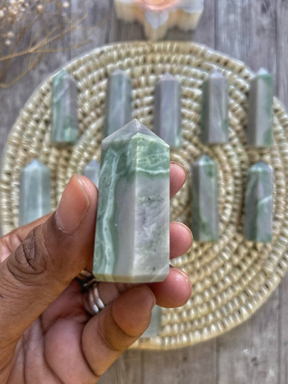 Serpentine Mini Point | Overcoming Fear & Accepting Change Crystal Stones