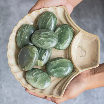 Green Aventurine Palm Stone | For Abundance & Prosperity Crystal Stones