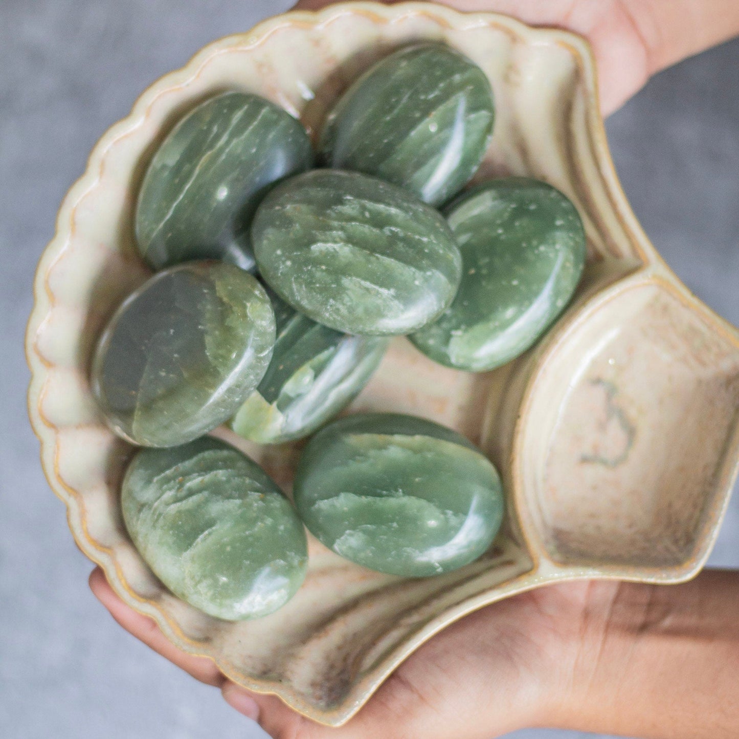 Green Aventurine Palm Stone | For Abundance & Prosperity Crystal Stones