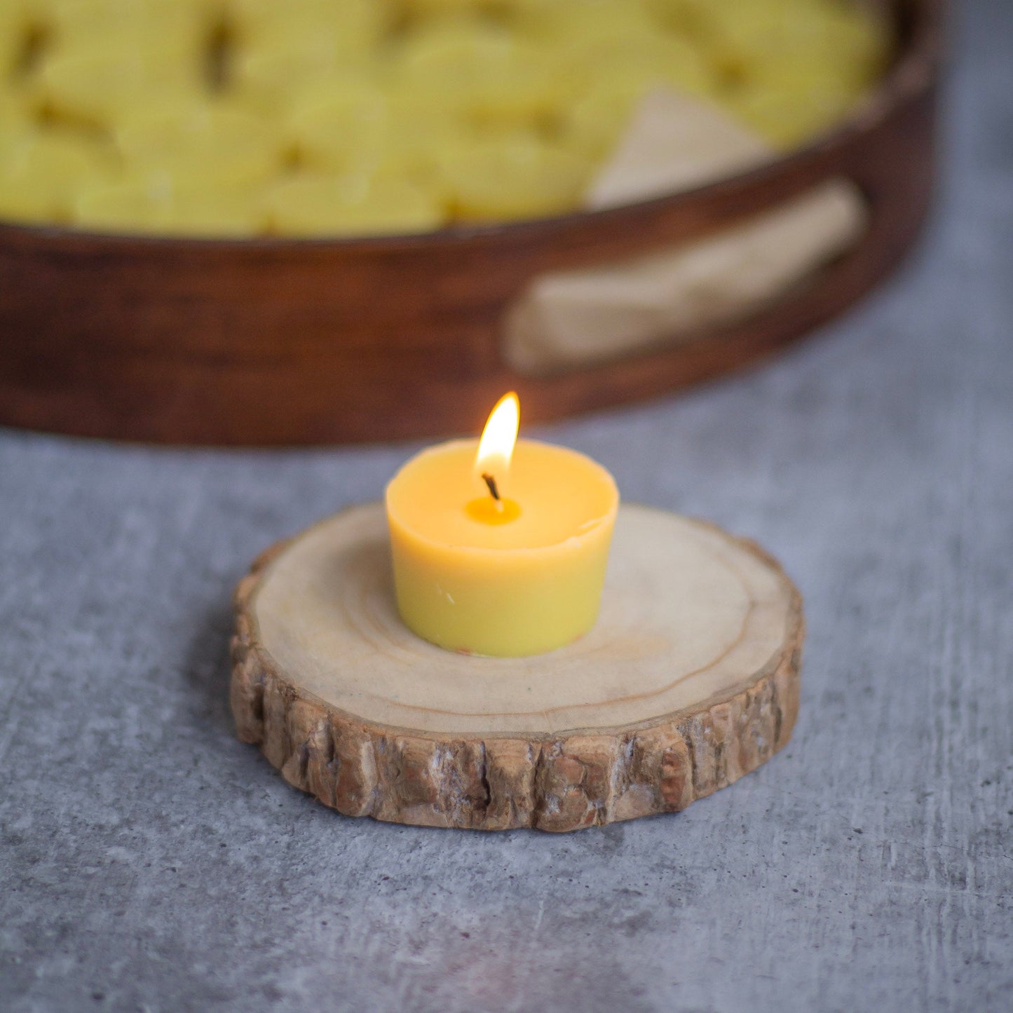 Beeswax Unscented Tealight Candles | Pack Of 21