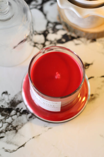 Bell Jar Candle with Glass Dome | Royal Rose