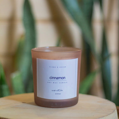 Cinnamon Infused Soy Wax Candle