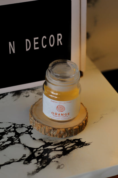 Orange Cookie Jar Candle set of 2