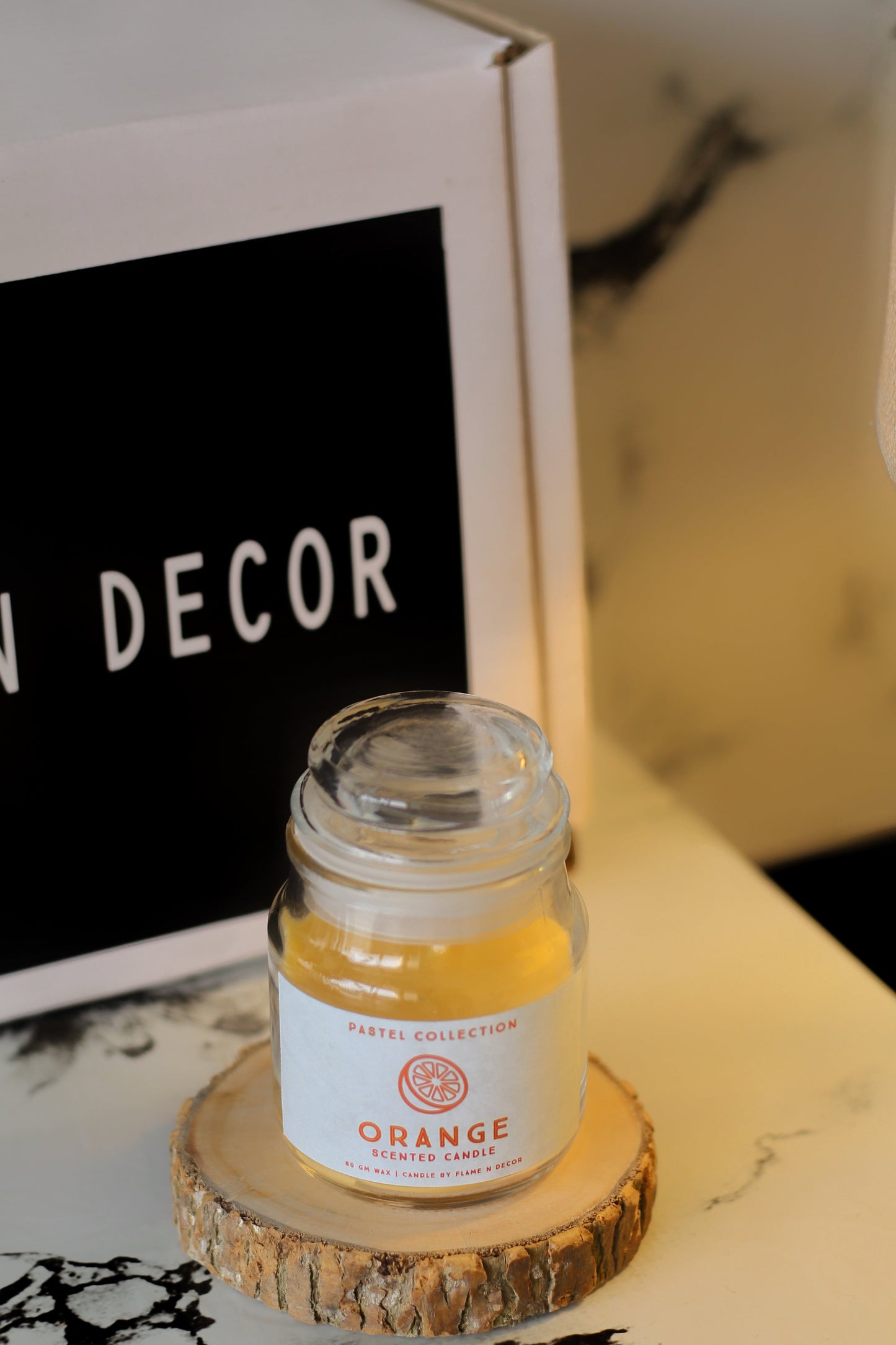 Orange Cookie Jar Candle set of 2
