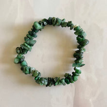 Load image into Gallery viewer, Emerald Chips Bracelet | Helps in overcoming misfortune