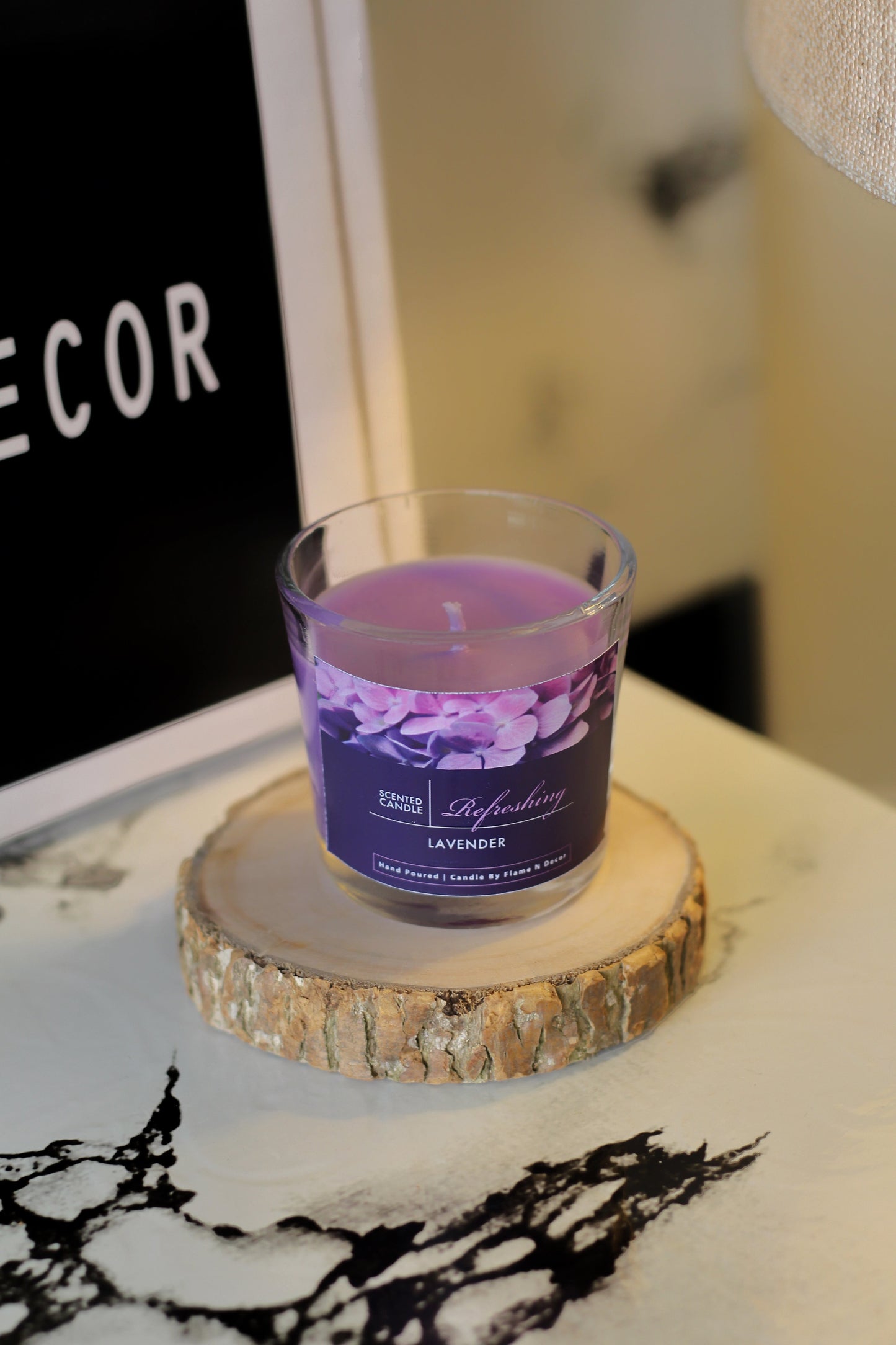 Refreshing Lavender Shot Glass Candle | Soy Candle set of 3