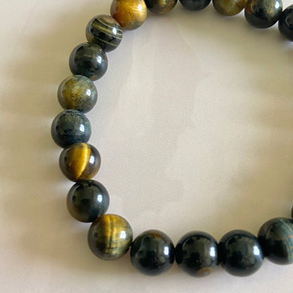 Tigers Eye Bead Bracelet | Wealth & Fortune Crystal Stones