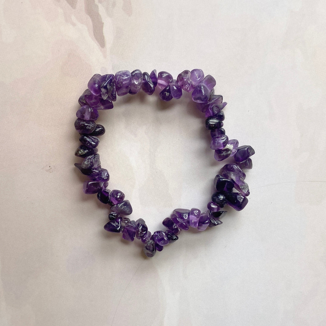 Amethyst Chips Bracelet | Helps with Insomnia