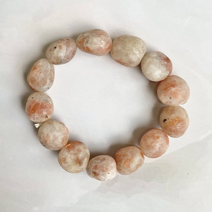 Sunstone Tumbled Bracelet | Stone Of Stability & Personal Strength Crystal Stones