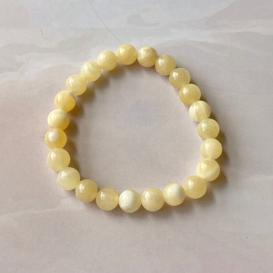 Yellow Calcite Bead Bracelet | Connect with Spirit Guides