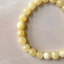 Load image into Gallery viewer, Yellow Calcite Bead Bracelet | Connect with Spirit Guides