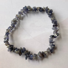 Load image into Gallery viewer, Iolite Chips Bracelet | Vision Stone , Helps with third eye chakra