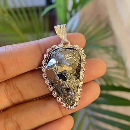 Raw Pyrite Cluster (Peruvian) Pendant