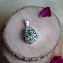 Load image into Gallery viewer, High quality Pyrite cluster Peruvian Pendant with leather cord