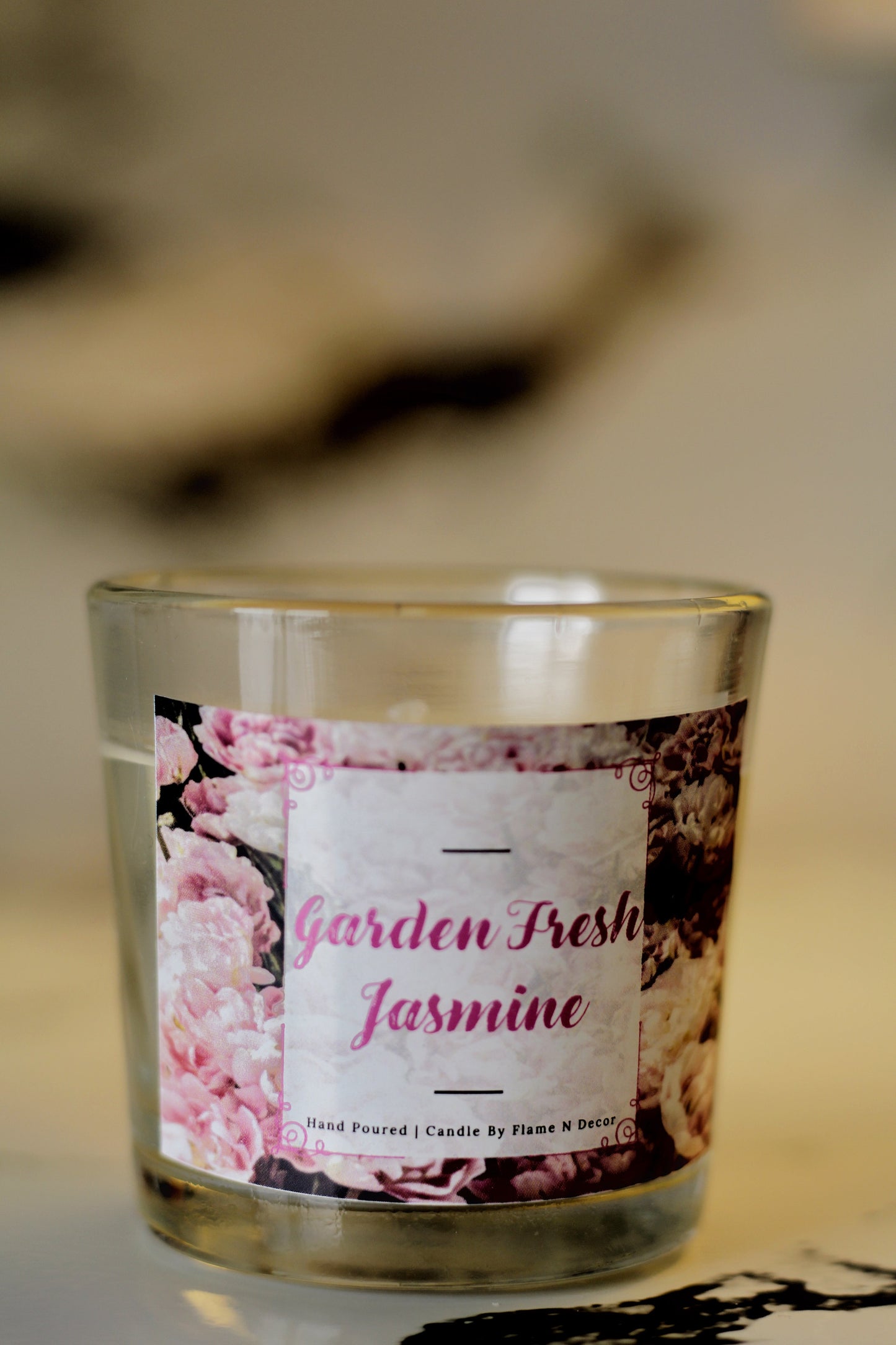 Garden Fresh Jasmine Shot Glass Candle | Soy Candle Set of 3