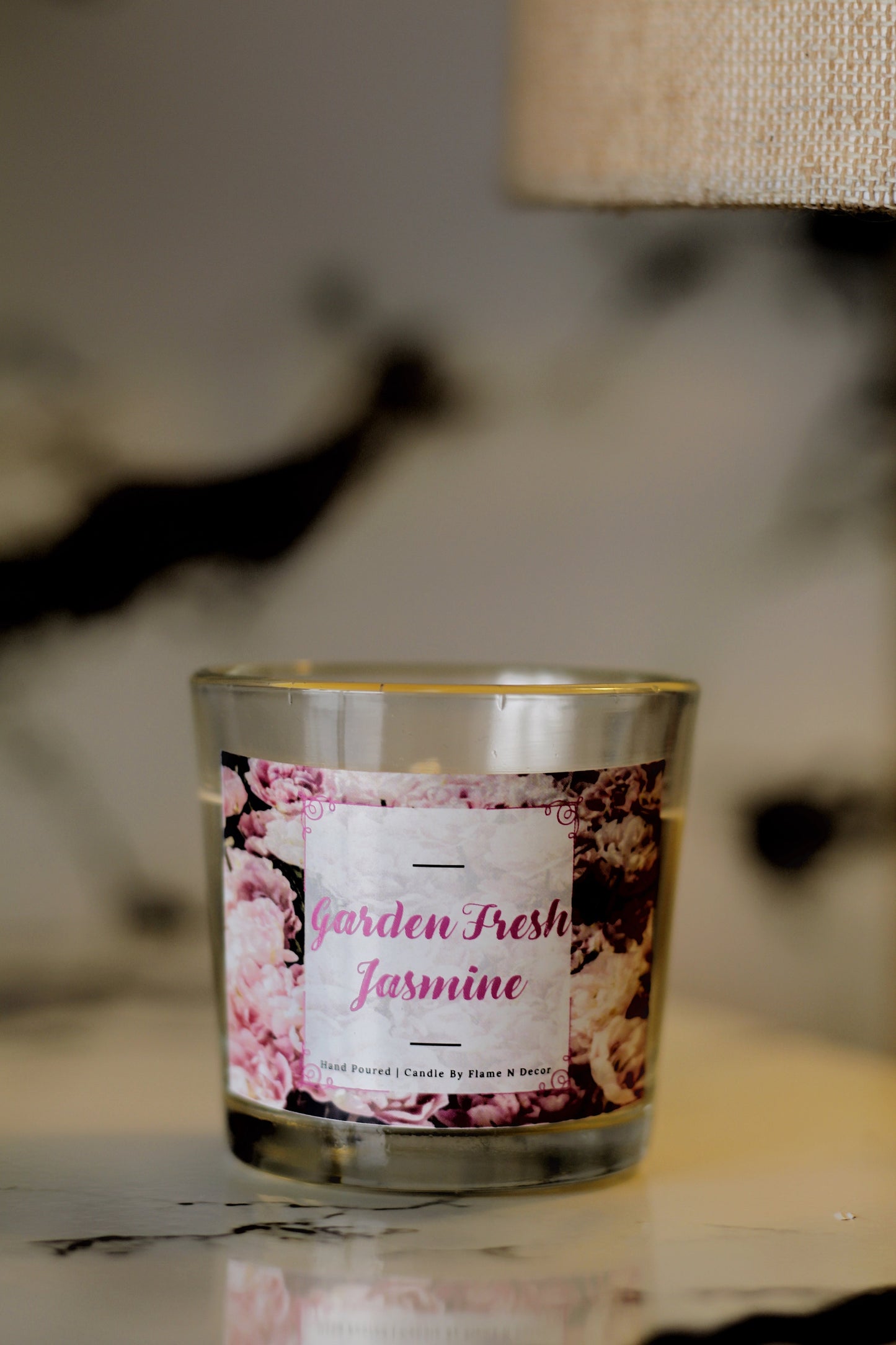 Garden Fresh Jasmine Shot Glass Candle | Soy Candle Set of 3