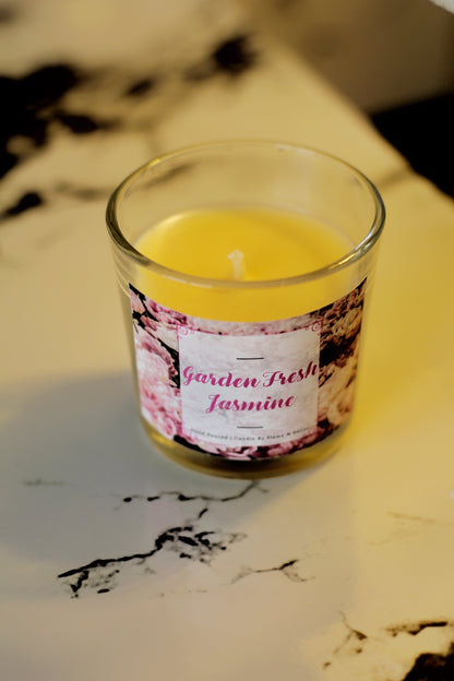 Garden Fresh Jasmine Shot Glass Candle | Soy Candle Set of 3