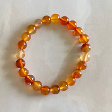 Load image into Gallery viewer, Orange Carnelian Bead Bracelet 8mm | Opportunities &amp; Courage