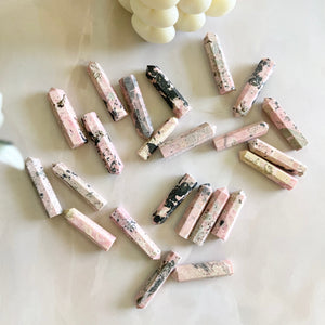 Rhodonite mini Pencil Point | Attract Love in general & Promotes inner Peace