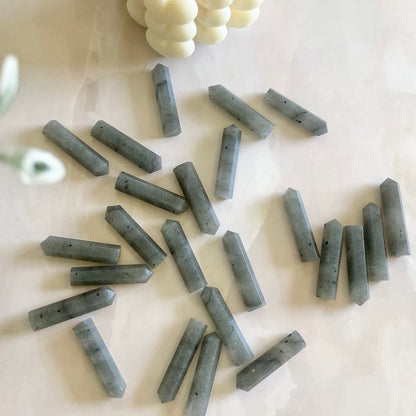 Grey Agate Mini Pencil Point Crystal & Stones