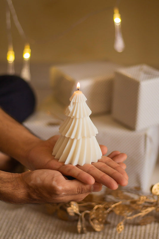 White Decorative Soy Candles | Pack of 3