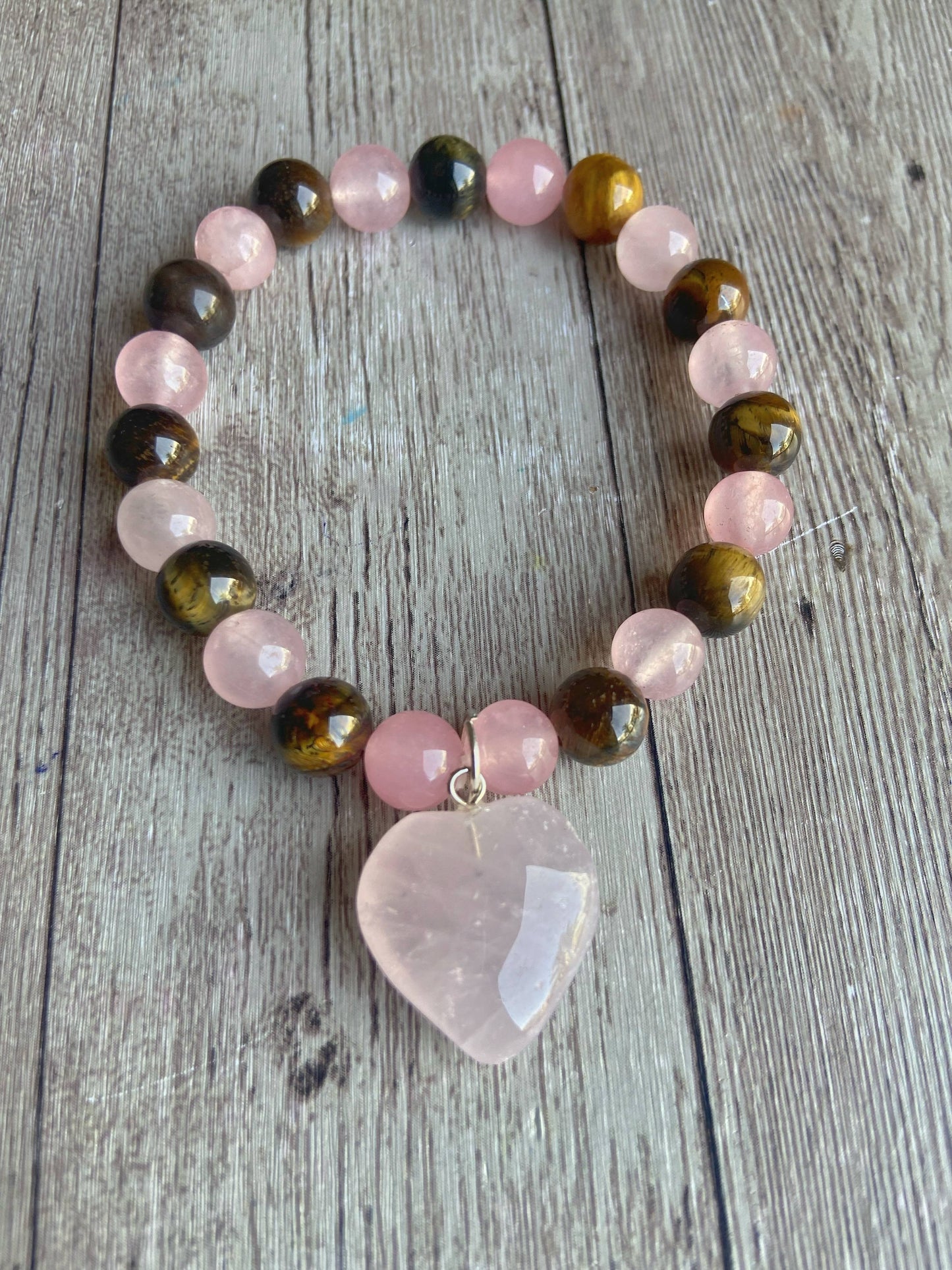 Bracelet For Love Self & Protection | Associated With Heart Chakra Crystal Stones