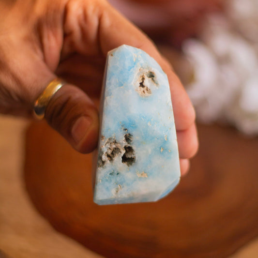Blue Aragonite Free Form - 147 Gm Crystal & Stones