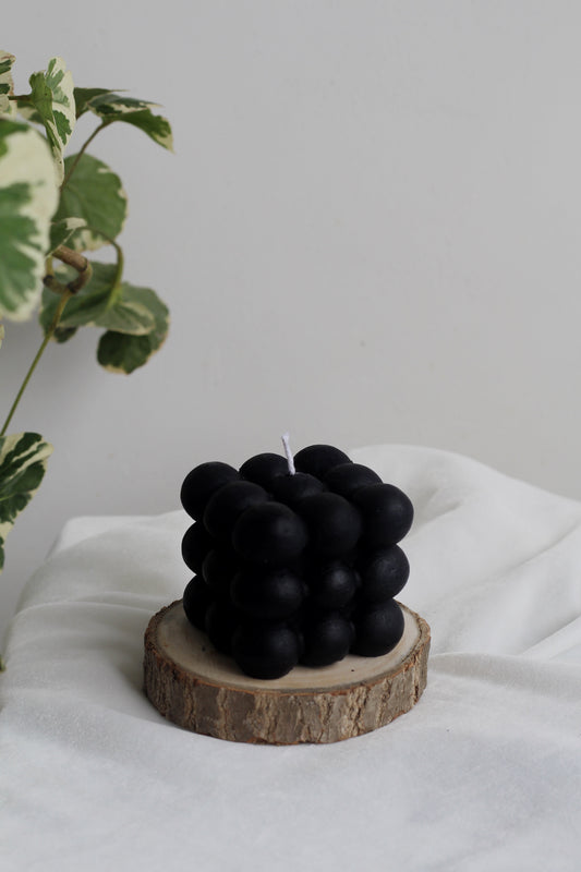 Black Cloud Bubble Soy Candle | Pack Of 3