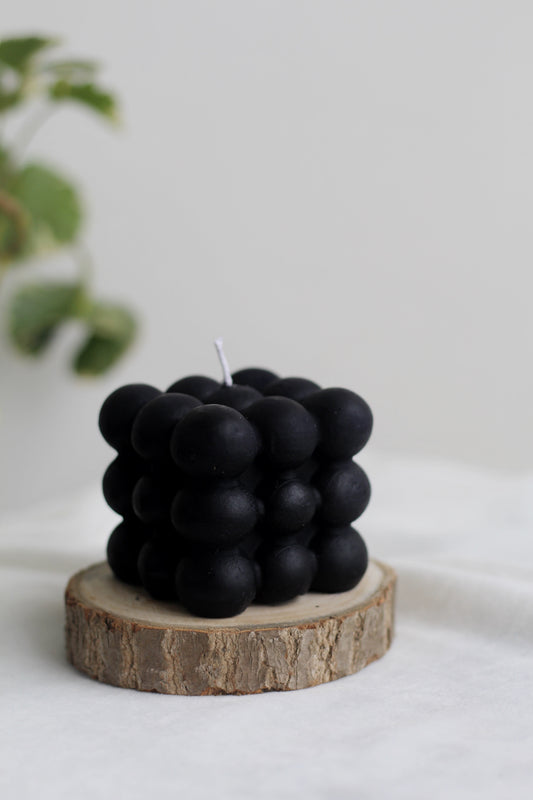 Black Cloud Bubble Soy Candle | Pack Of 3