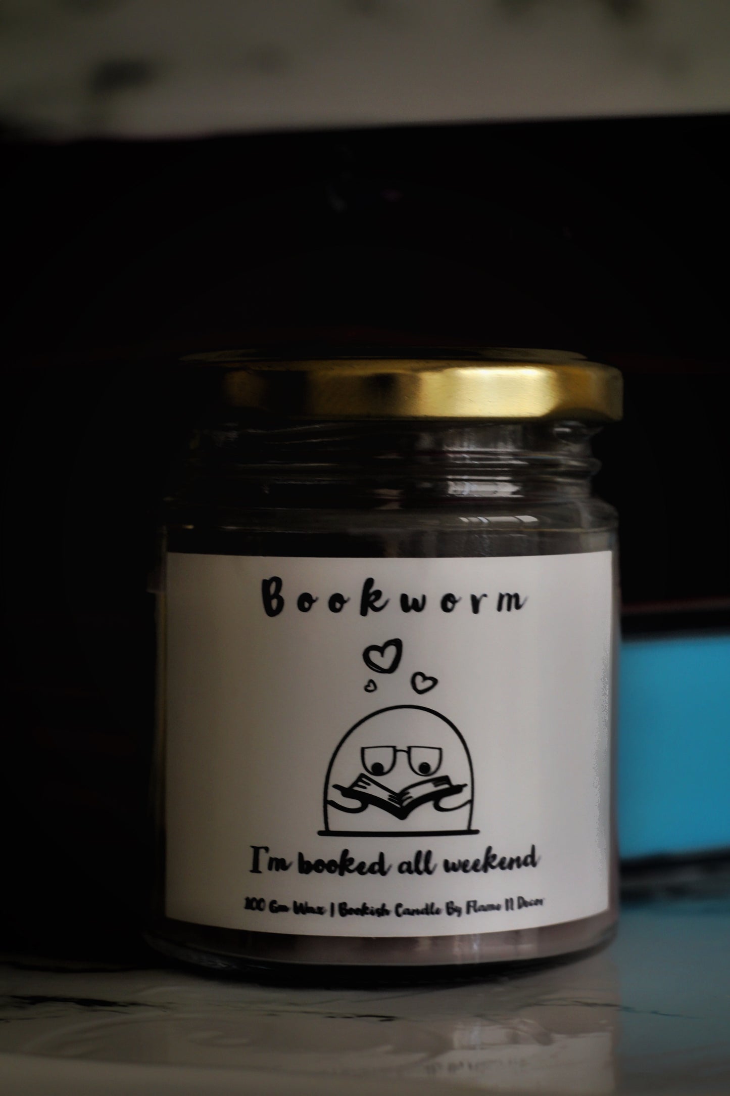 Bookworm Scented Soy Candle | Bourbon Vanilla