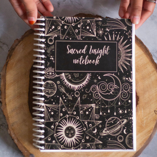 Sacred Insight Spiral Notebook With Witchy Essential Information Altarware | Altar