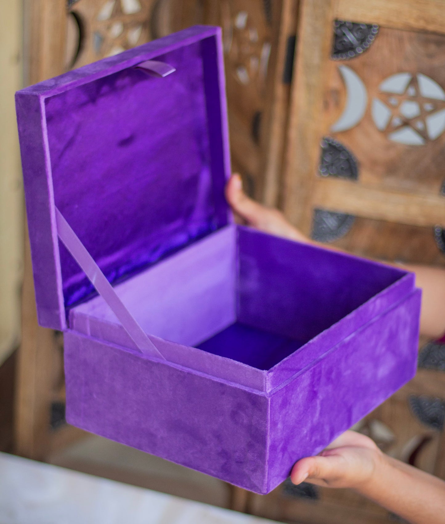 Lavender Velvet Box | Big Size