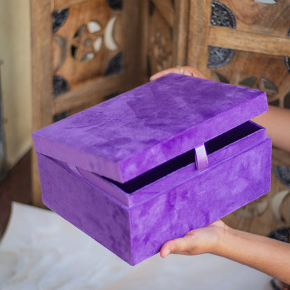 Lavender Velvet Box | Big Size