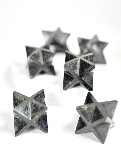 Nuummite Large-Size Merkaba Star