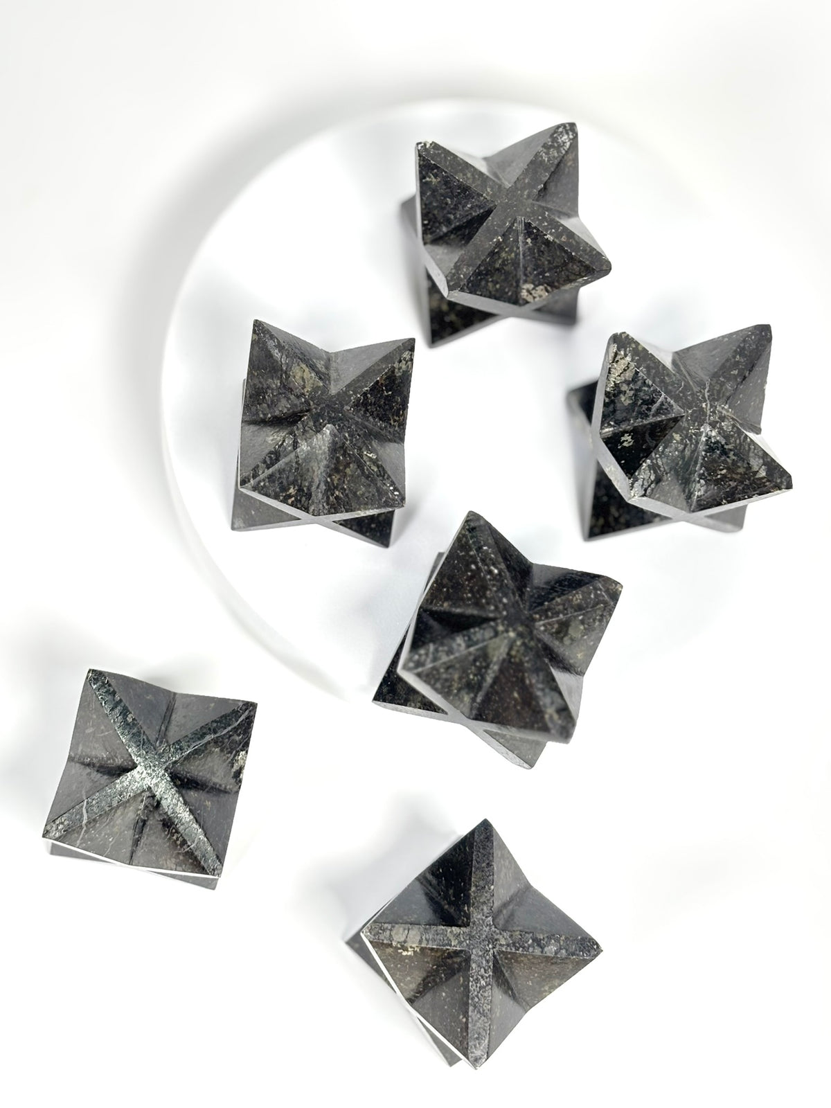 Nuummite Large-Size Merkaba Star