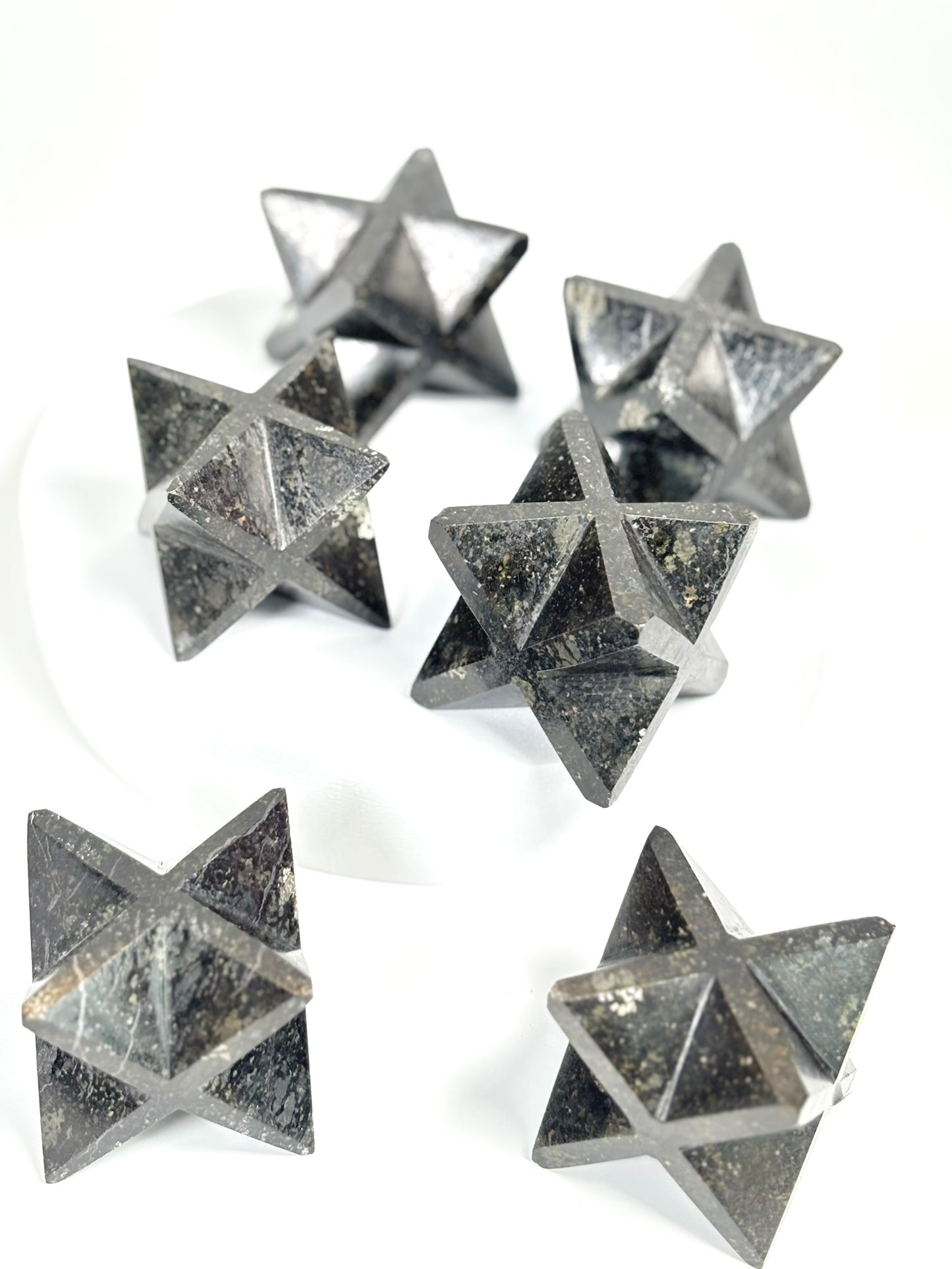 Nuummite Large-Size Merkaba Star