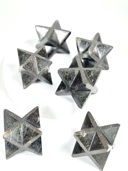 Nuummite Large-Size Merkaba Star